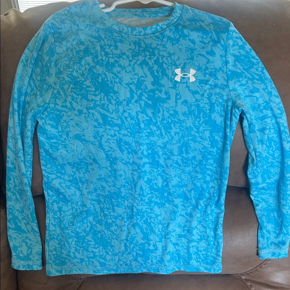 Boys Under Armour Dissolve Camo Long Sleeve T-Shirt